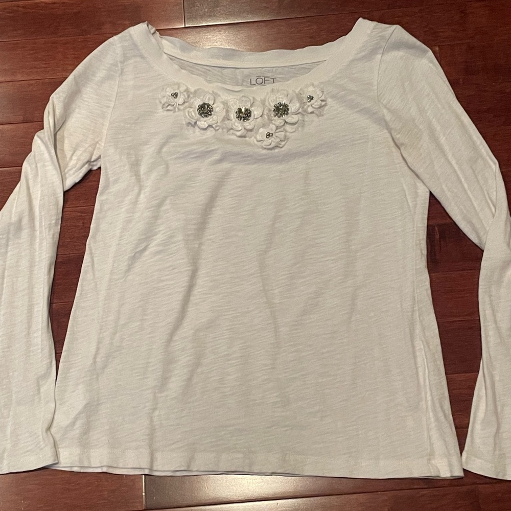 Loft flower jeweled shirt, SP